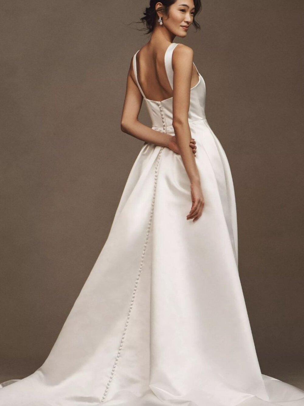 Jenny Yoo Clara Wedding Gown Size 8 Satin - Picture 7 of 7